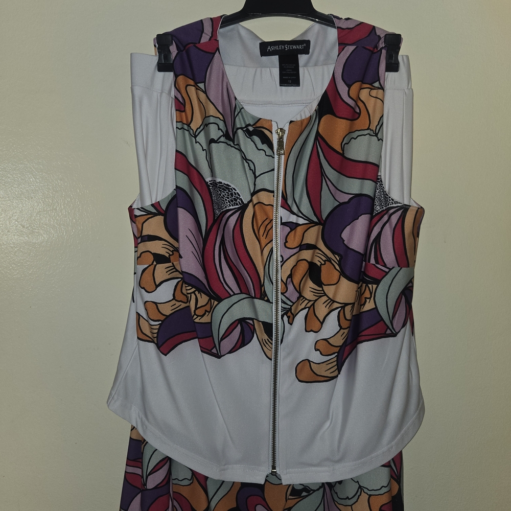 Ashley Stewart Multicolor Floral Top